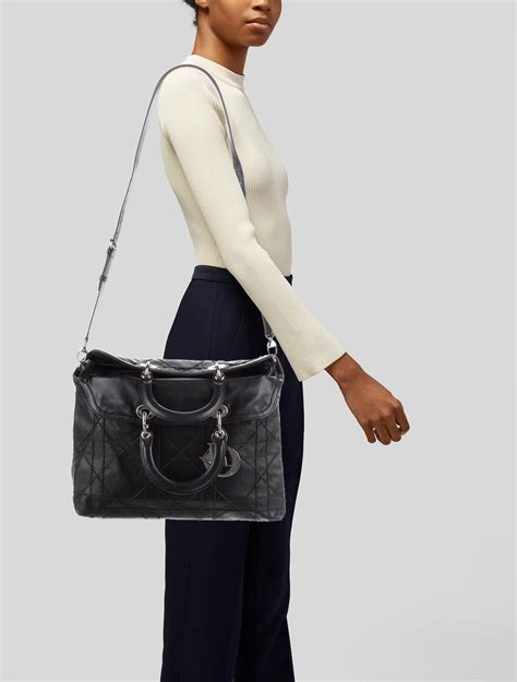 Granville leather crossbody bag Dior Grey in Leather 